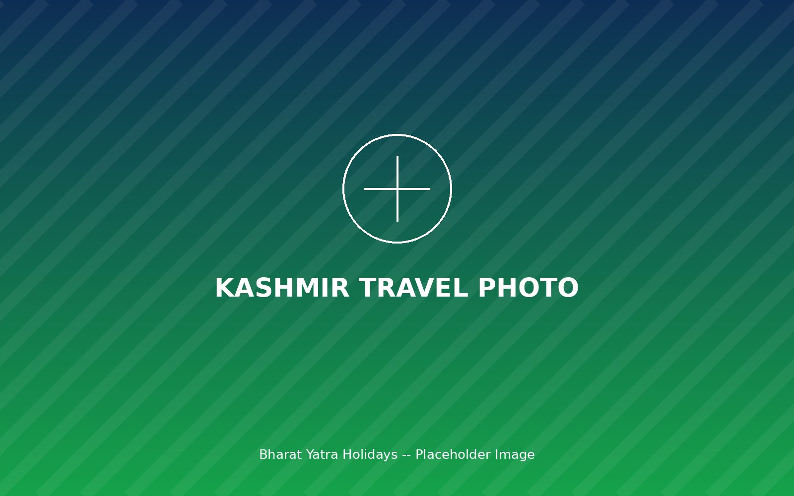 Snow-capped Gulmarg valley in Kashmir