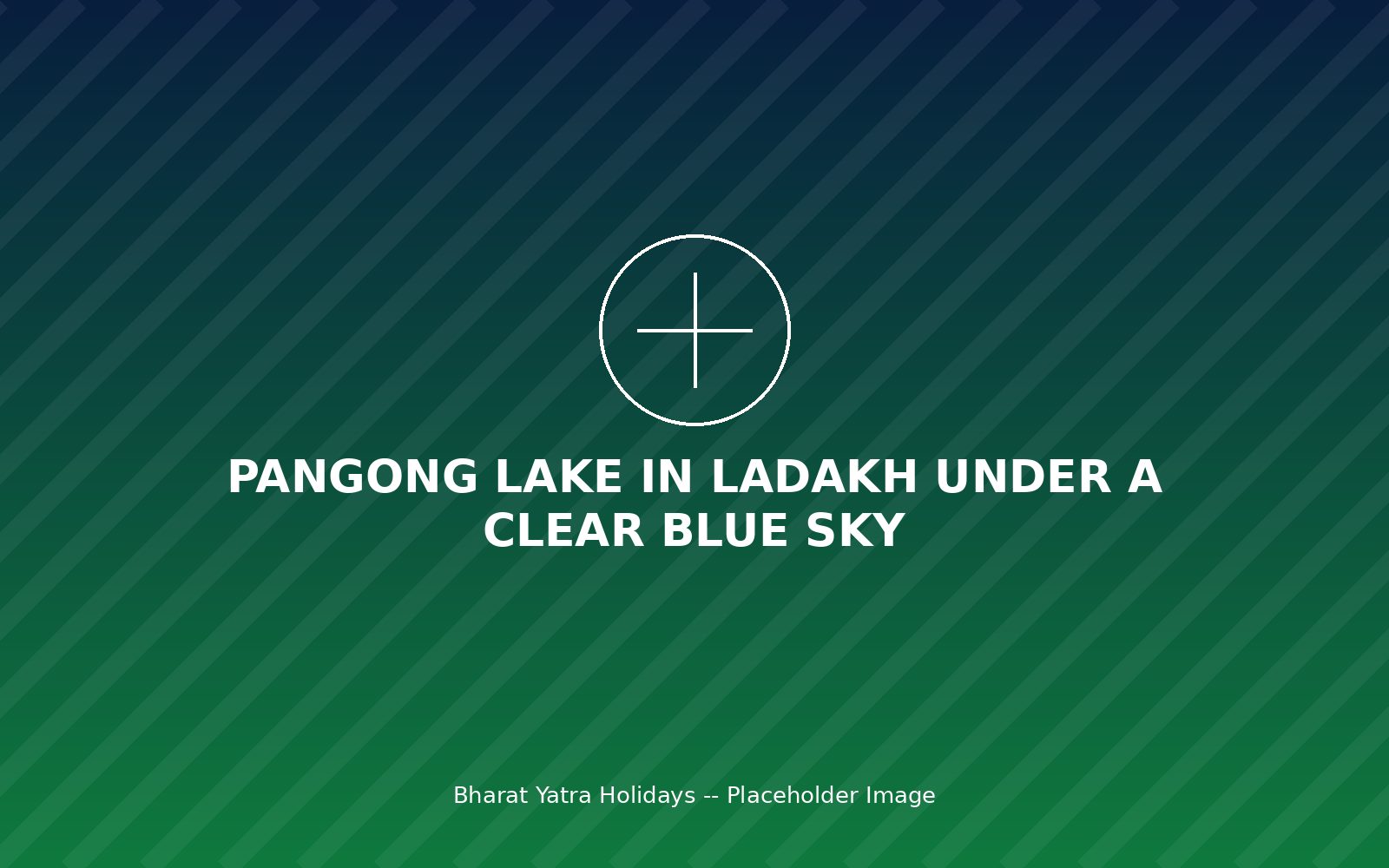 Pangong Lake in Ladakh under a clear blue sky